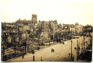 REIMS 51 postcard ruins of Reims La Place Drouet d'Erlon - Picture 1 of 2