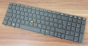 Original Keyboard Tastatur Deutsch QWERTZ aus Notebook HP EliteBook 8560w 8570W - Bild 1 von 3