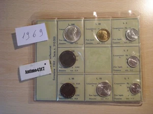 REPUBBLICA ITALIANA DIVISIONALE 1969 VALORI 8 CON ARGENTO @ENTRA@ - Foto 1 di 1