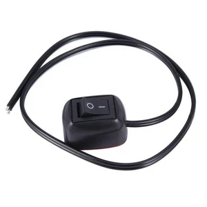 Interruttore Auto Accensione/Spegnimento Plastica Pulsante Nero DC 12V 220V LED - Foto 1 di 6