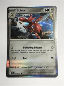 Scizor 141/197 Obsidian Flames Pokemon Card Regular Holo Foil - Bild 1 von 4