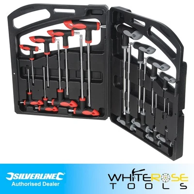 Juego de llaves hexagonales Silverline con mango en T 16 piezas Allen Spanner Tools 250028 Foto 1 de 4