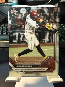2025 Topps Now Geraldo Perdomo Walk Off Single Keeps Squad In NL Wild Card Hunt - Bild 1 von 2