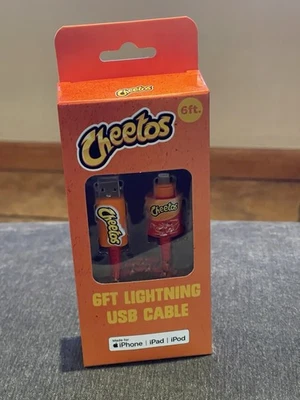 Cheetos 6 Ft USB Charging Cable Cord For iPhone, iPad (53) - Image 1 of 4