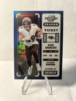 2022 Panini Contenders Optic Mark Andrews #3 Blue /99- Baltimore Ravens - Image 1 of 3