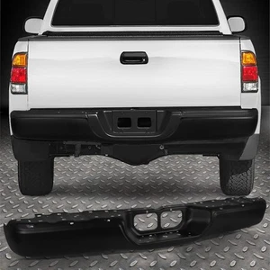 Barra frontal de parachoques trasero de acero negro imprimado para Toyota Tundra 00-06 sin orificios de sensor - Imagen 1 de 7