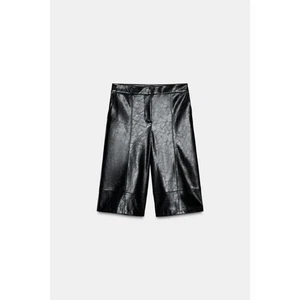 ZARA LONG SHORTS aus Kunstleder - Bild 1 von 7