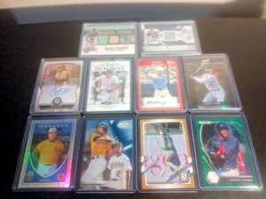 Athletics 10 card lot auto jersey RC serial Nick Kurtz Jacob Wilson Denzel Clark - Picture 1 of 12