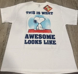 Vintage Peanuts Snoopy T Shirt Size XL This Is What Awesome Looks Like NWT - Picture 1 of 2