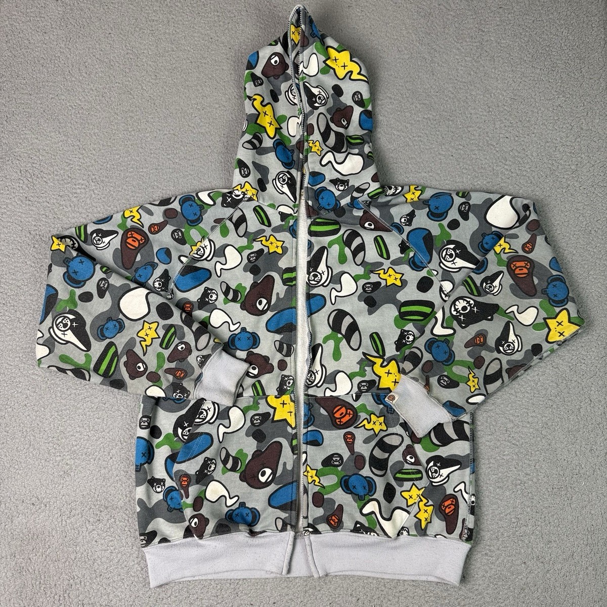 A BATHING APE 00s マイロ カモ パーカー BABY MILO A BATHING APE 00s