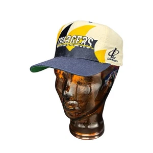 vintage retro logo athletic san diego chargers double shark tooth snapback cap - Picture 1 of 9