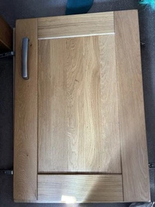 Soiled oak kitchen unit doors X2 - Picture 1 of 3