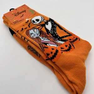 Nightmare Before Christmas Fun Socks size 6-12 Tim Burton Disney Jack Sally NWT - Picture 1 of 5