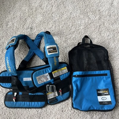 Ride Safer Delight Travel Vest GEN 5 Size LARGE 50-80 lbs Blue With Bag - Image 1 of 4