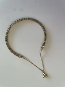 QVC Veronese adjustable bracelet Gold plated 925 Silver - Picture 1 of 8