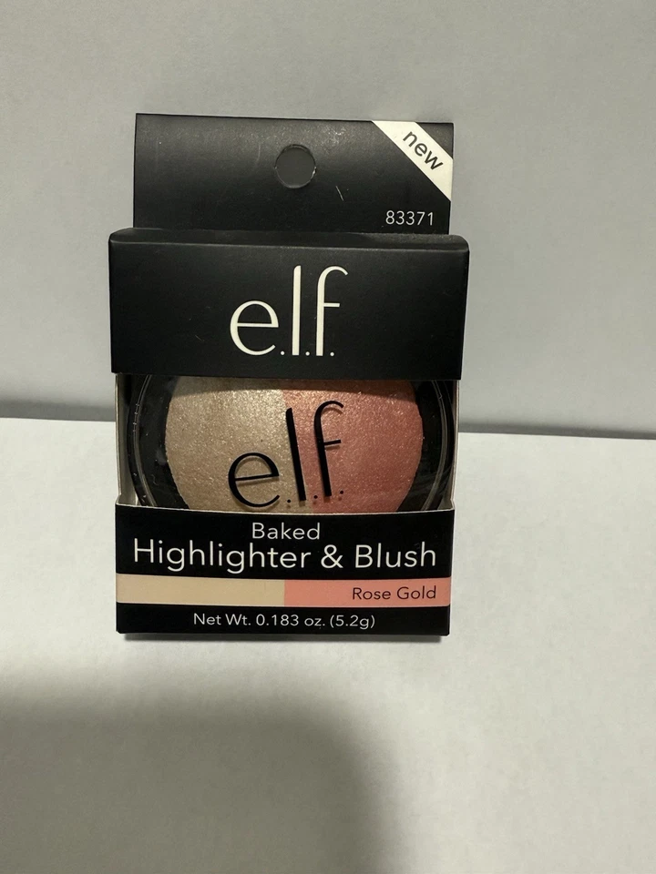 Iluminador y rubor horneado Elf Cosmetics oro rosa 83371, 0,18 oz Foto 1 de 1