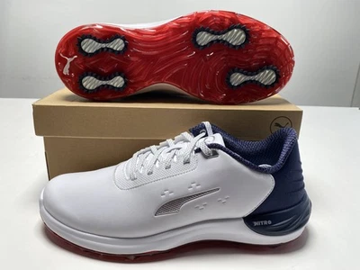 Puma Phantomcat Nitro Waterproof Golf Shoes White Men's SZ 10.5 (378939 05) - Image 1 of 4