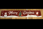 Merry Christmas Banner 300 x 50cm Indoor Outdoor Party Dekoration Weihnachten