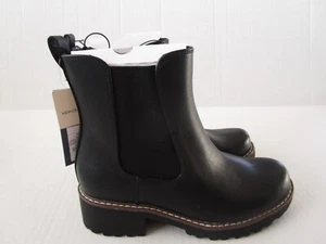 Universal Thread Womens 6-M Celina Chelsea Boots with Memory Foam Insole Black - Picture 1 of 9