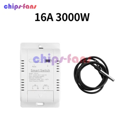 16A 3000W Tuya Smart Temperature Control Switch With Energy Monitoring RF433 - Image 1 of 4