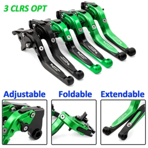 For KAWASAKI NINJA ZX-10R ZX-10RR Foldable Extendable Clutch Brake Levers Kits - Picture 1 of 27