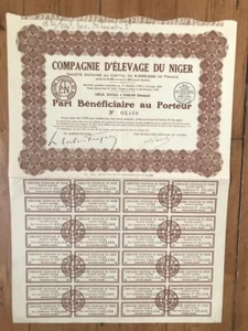 Compagnie d'ELEVAGE DU NIGER (A2) - Foto 1 di 1