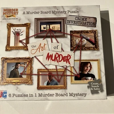 THE ART of MURDER A Murder Juego de Mesa Misterio Puzzle 6 Puzzles en 1! Gran regalo Foto 1 de 4