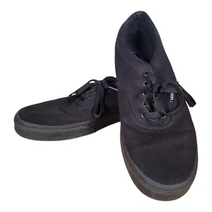 Vans Shoes Mens Size 13 Off The Wall Sneakers Black Canvas Low Top 721356 - Picture 1 of 24