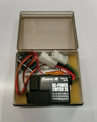 *RARE* Graupner High Quality RC Power Switch 25 8.4V-9.6V 25A G3879 Brand new - Image 1 of 2