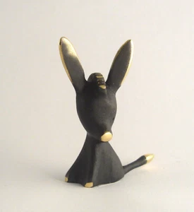 Walter BOSSE Vienna Sitting DONKEY Hagenauer Bronze era Patinated Brass Horse - Picture 1 of 3