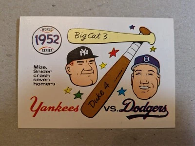 1970 Fleer World Series 1952 - Yankees v Dodgers #49 - Image 1 of 2