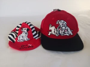 2 Vintage Disney Store, 101 Dalmations Hats, Wool SnapBack+ 6 1/2 M Baby Hat - Picture 1 of 14