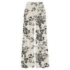 Flower Color Chiffon Wide Leg Loose Pants for Women Elastic and Stylish