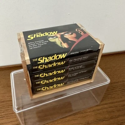 NEW Sealed Orson Welles 1992 Shadow Radio Show 4 Cassette Tape Box Set w. Crate - Image 1 of 4