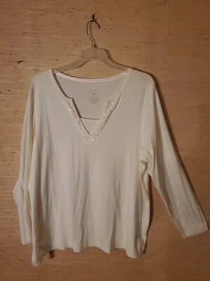 Womens Plus Size White Stag Tunic  - Image 1 of 4