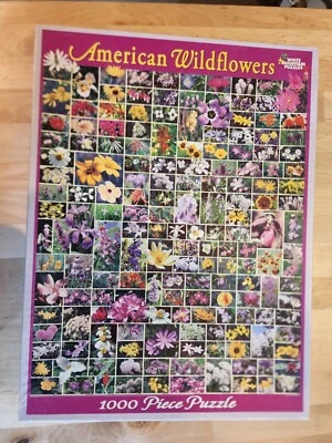 White Mountain Puzzle 1000 pieces AMERICAN WILDFLOWERS - Read Description  - Image 1 of 4