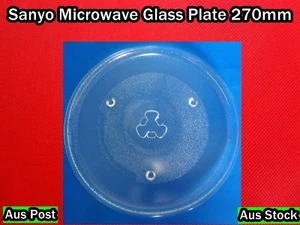 Blanco Sanyo NEC Microwave Oven Glass Turntable Plate Platter 270mm (A111) - Picture 1 of 10