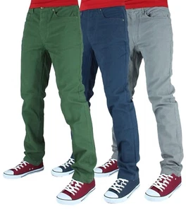 Lee Cooper Mens Slim Fit Cotton Designer Urban Denim Jeans Zip Fly Casual Pants - Picture 1 of 17