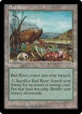 WOTC MtG Mirage Bad River (U) EX