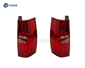 WINJET Chrome/Red LED Tail Light Brake Lamp For 2007-2013 GMC Yukon - Picture 1 of 5