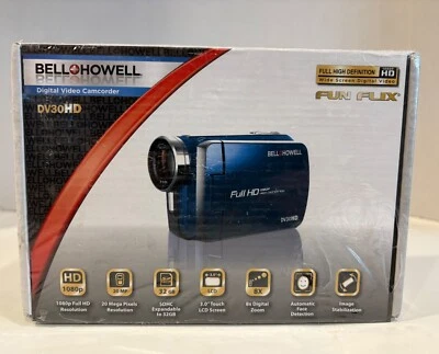 Bell and Howell DV30HD 20 MP 1080P Camcorder Brand New Sealed Fun Flix Black - Image 1 of 3