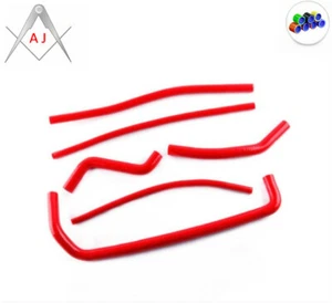 Red For Can-Am DS450 DS 450 2008-2011 2009 2010 Silicone Radiator Coolant Hose - Picture 1 of 9