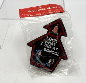 "Look What I Did at School Magnet & Holzclip 1986 House of Lloyd Neu in Verpackung kostenloser Versand - Bild 1 von 7