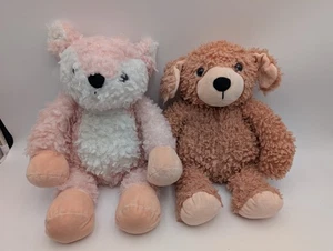 Manhattan Toys Curly Q Hirsch Hund Plüsch rosa braun Set Stofftier Spielzeug - Bild 1 von 17