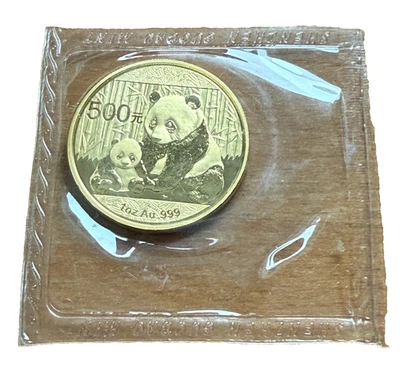 China 2012 Gold 1 oz 500 Yuan Panda Original Mint Sealed BU - Image 1 of 2