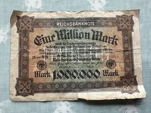 1924 Germany 1 Million Mark Reichsbanknote. Used. Rare. - Picture 1 of 6
