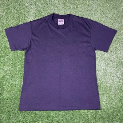 Hanes Vintage Años 90 Blanco Negro Puntada Única Hecho en EE. UU. Juvenil Grande 14-16 - LEER Foto 1 de 4