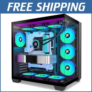 High-Performance F600 Gaming PC Case with 7 ARGB Fans & Large Capacity - Picture 1 of 11