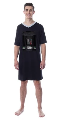 Star Wars Hombre Película Darth Vader Personaje Disfraz Dormir Pijama Camisa (X-Grande) Foto 1 de 4