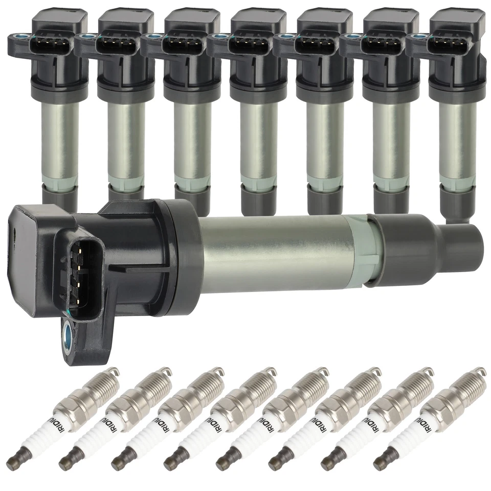 8Pcs Ignition Coil Spark Plug For 2007-2010 Cadillac DTS STS Buick Lucerne 4.6L - Image 1 of 4